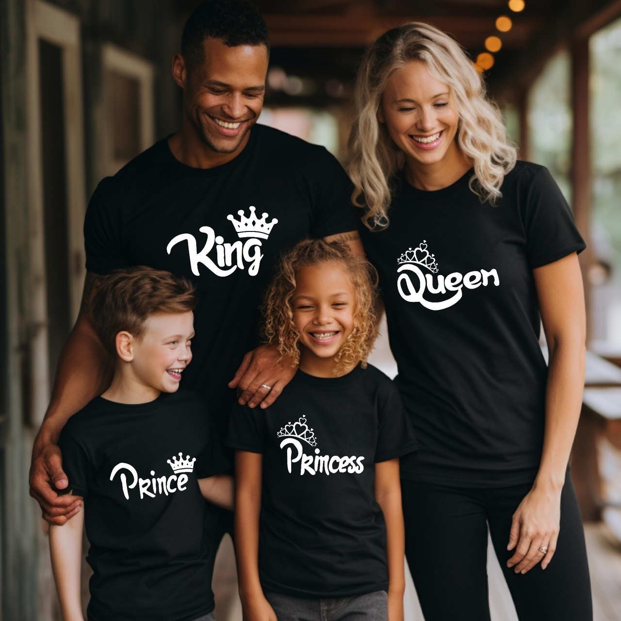 Camiseta Corona King-Queen-Princess-Prince