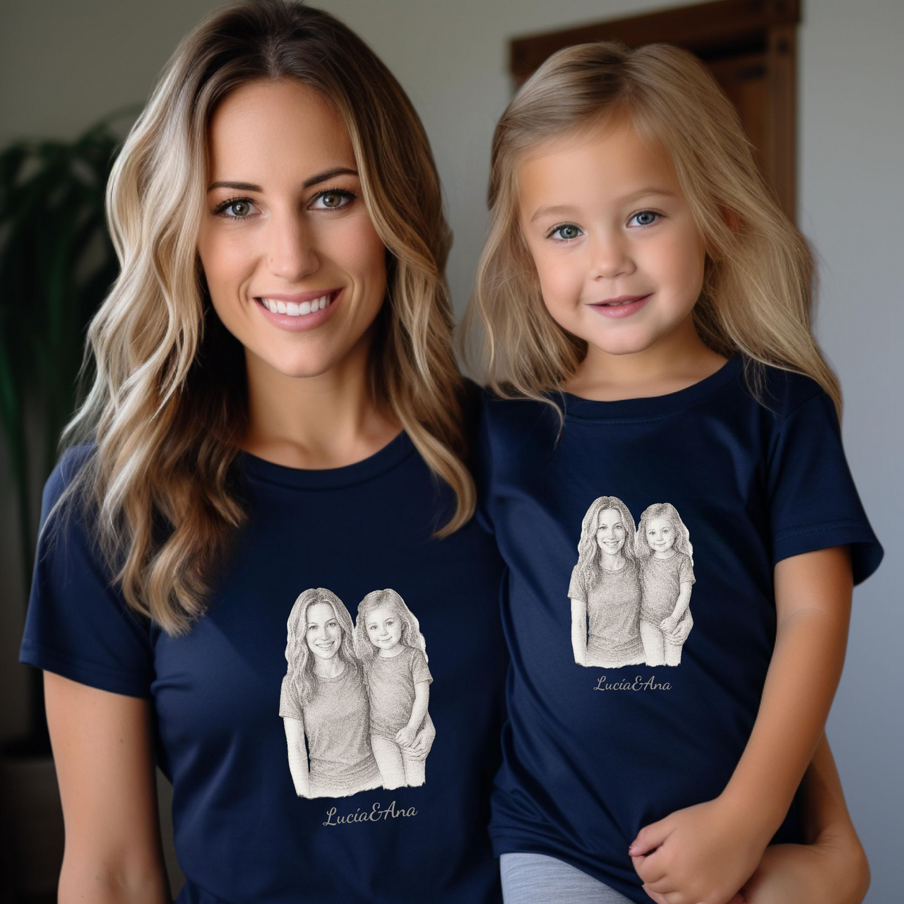 Camiseta Familia a Lápiz