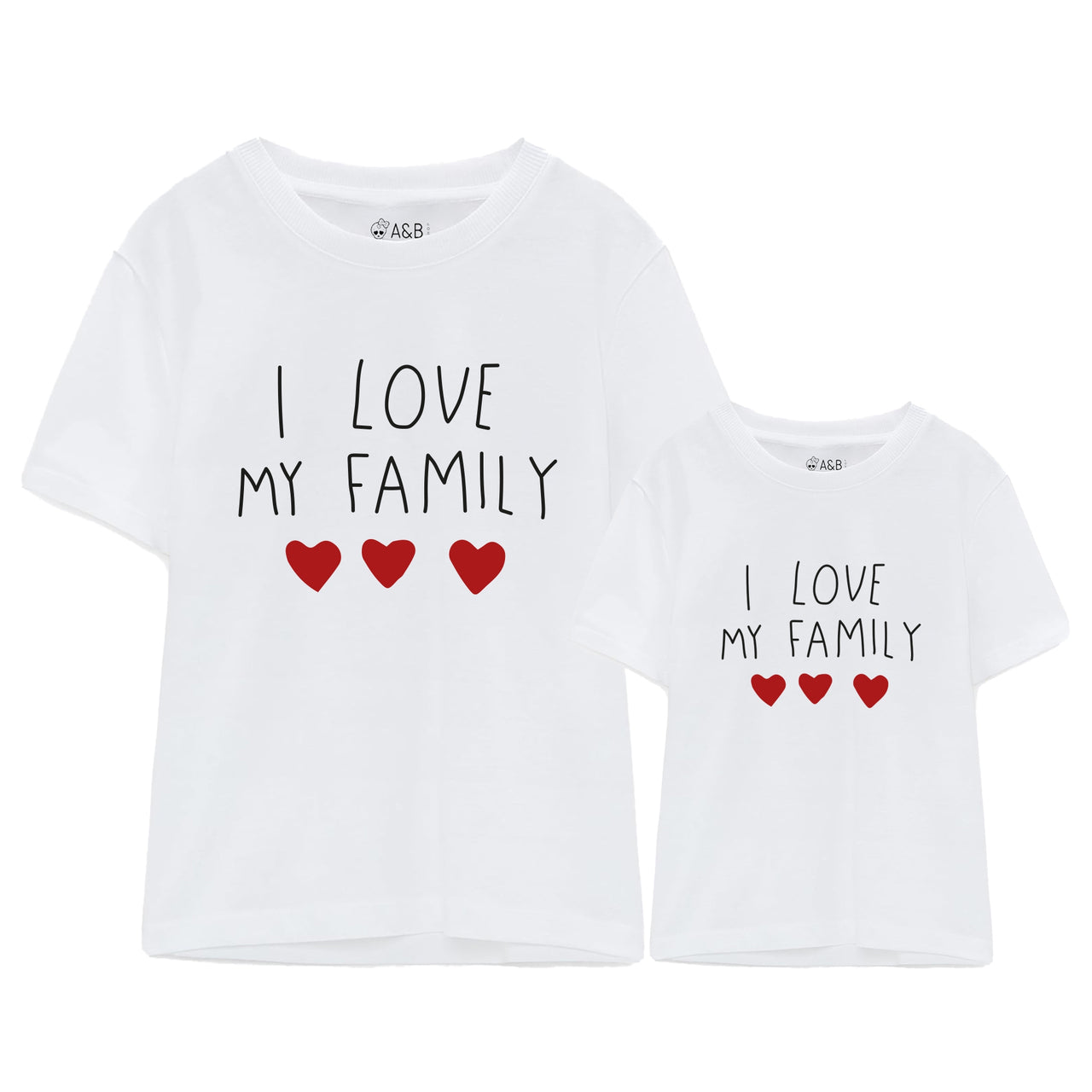 Camiseta familiar para mamá, papá, niño y niña. Camiseta igual para madre e  hija, padre e hijo, para toda la familia., image size:1280x1280