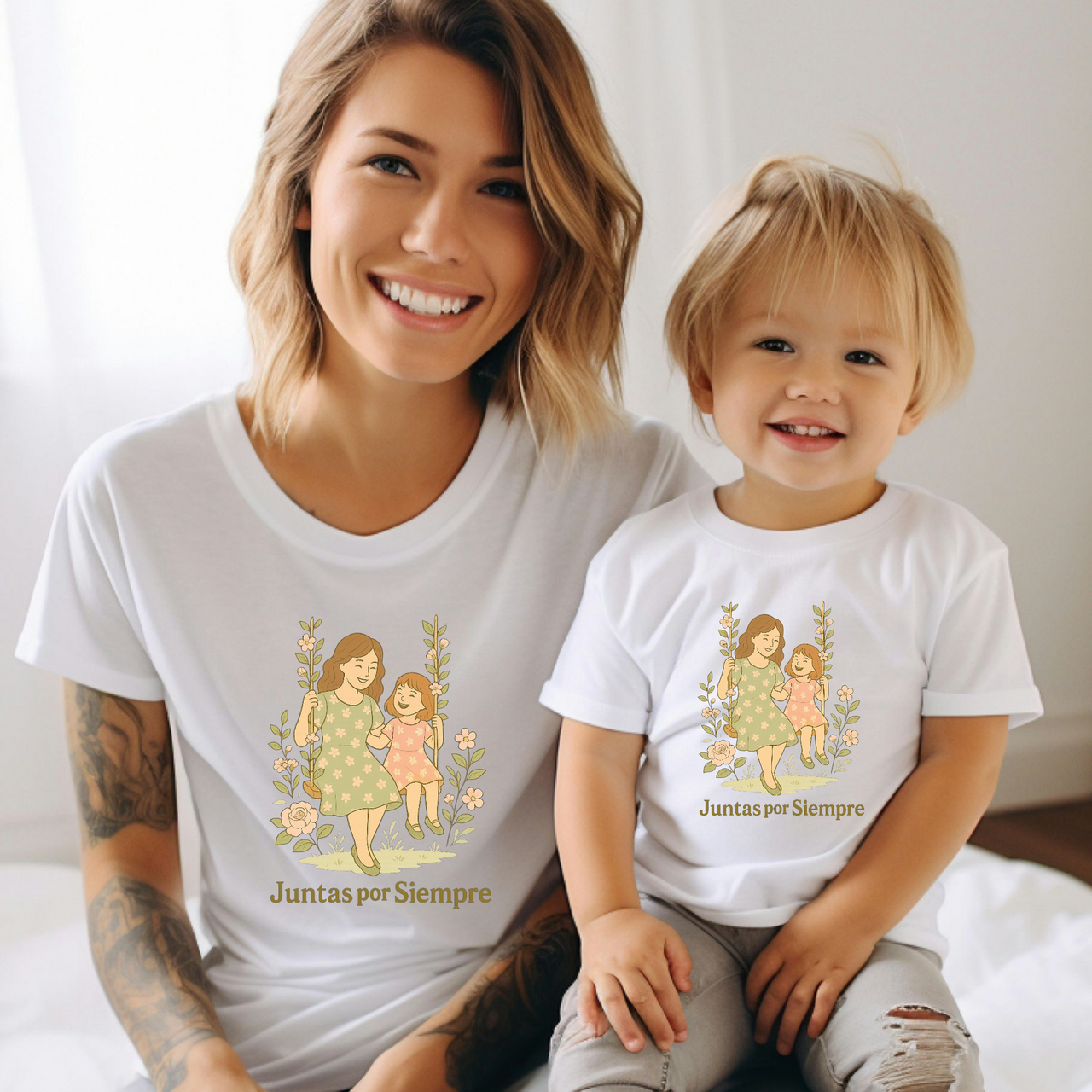 Camiseta Juntas por Siempre Flores