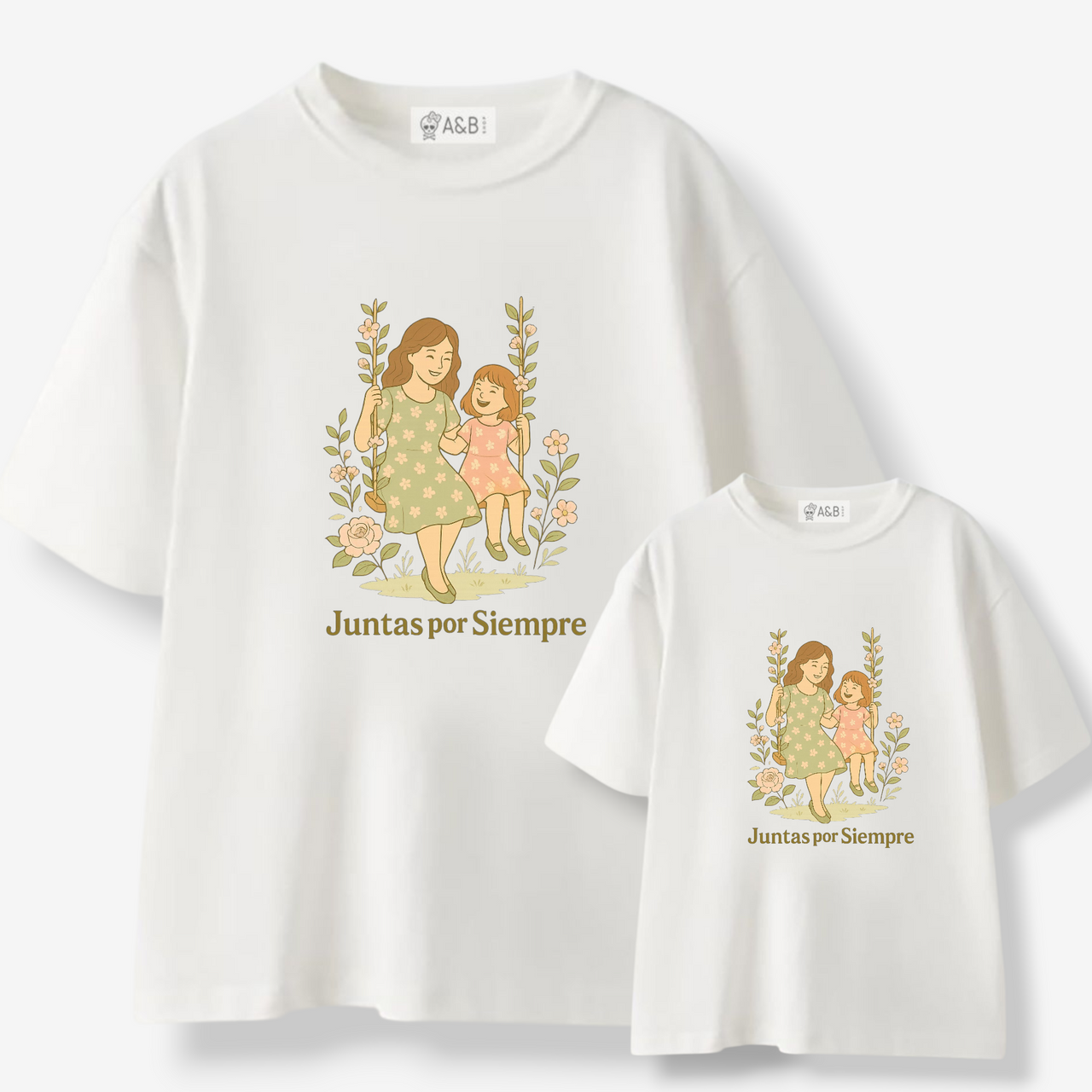 Camiseta Juntas por Siempre Flores