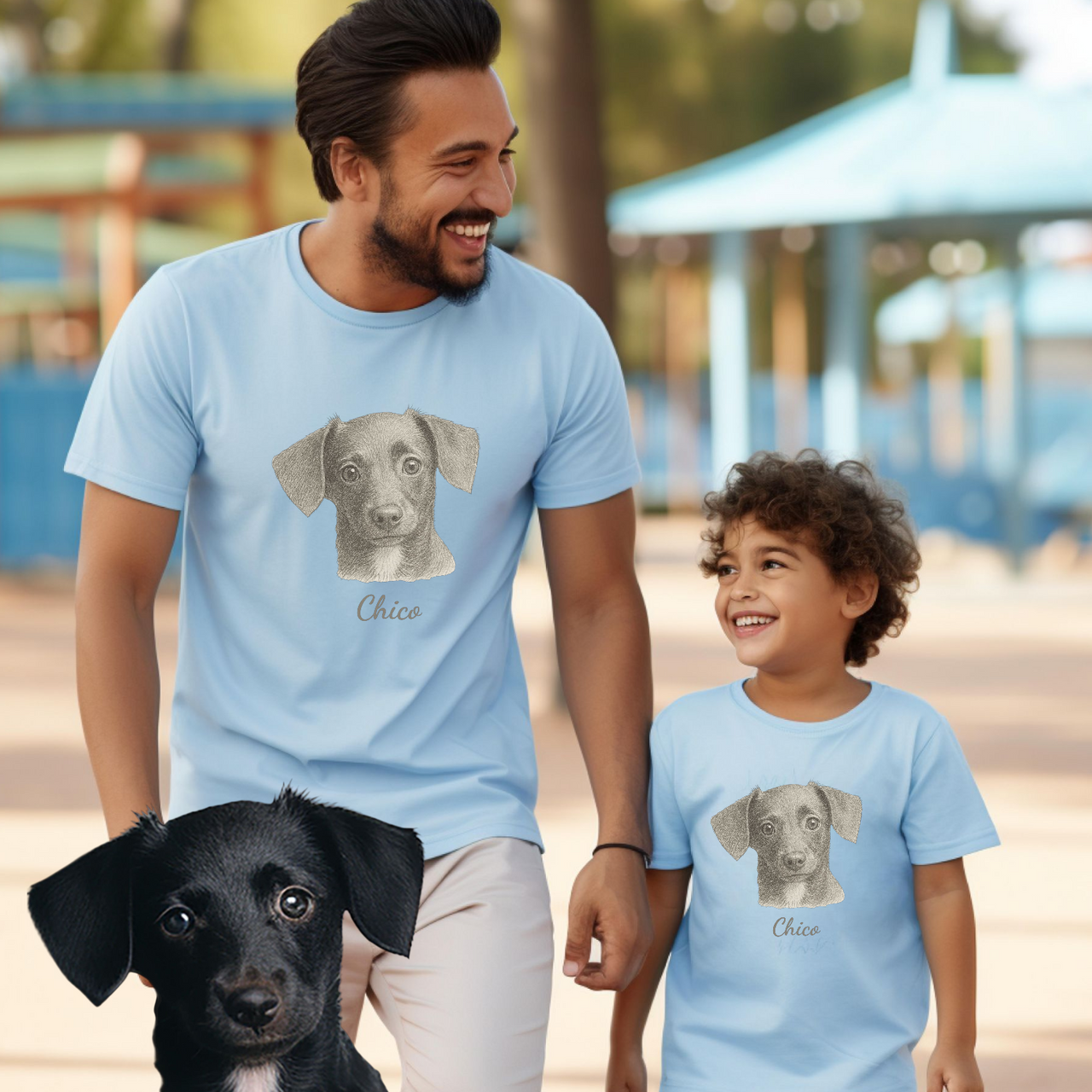 Camiseta Mascota lápiz nombre
