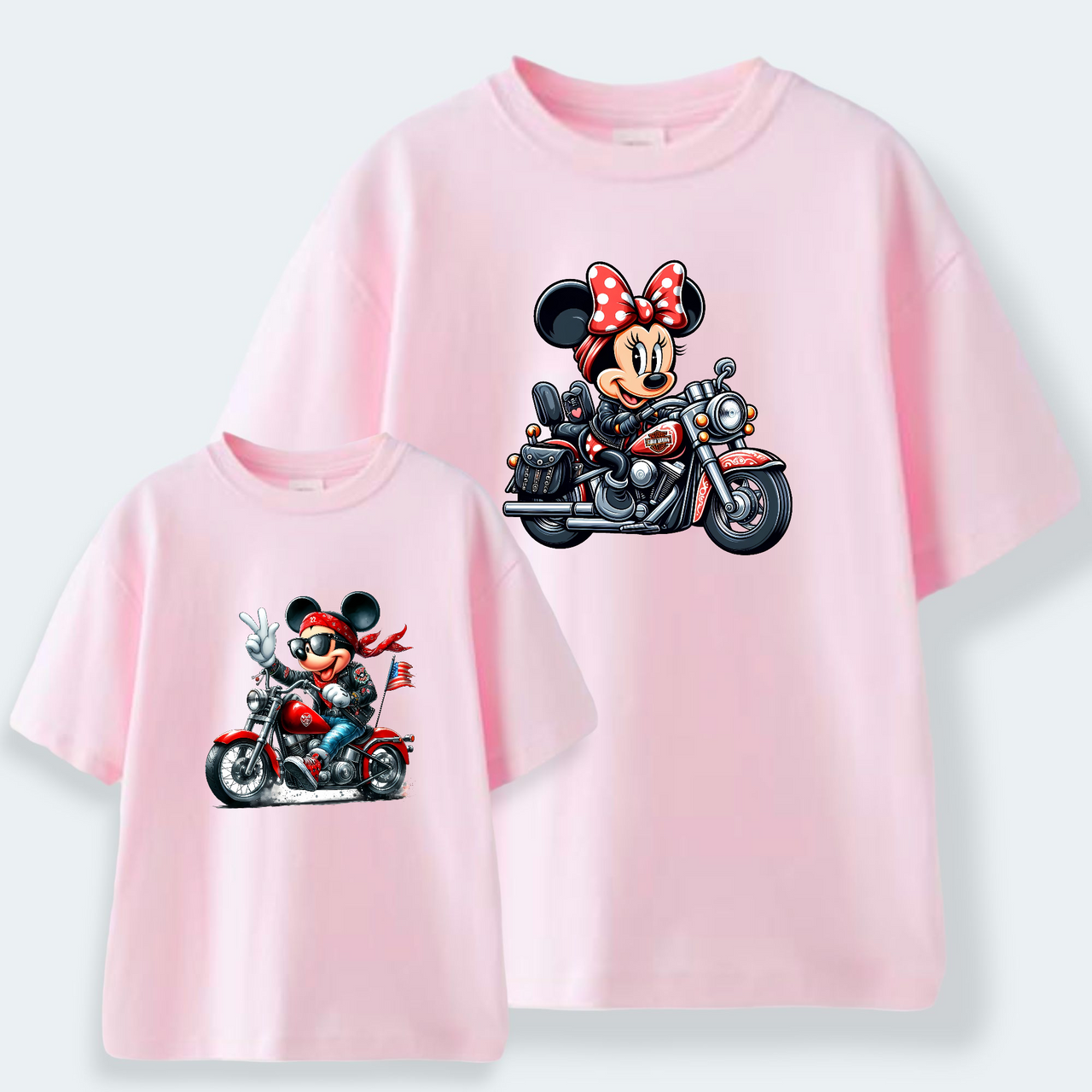 Camiseta Mickey-Minnie Moteros
