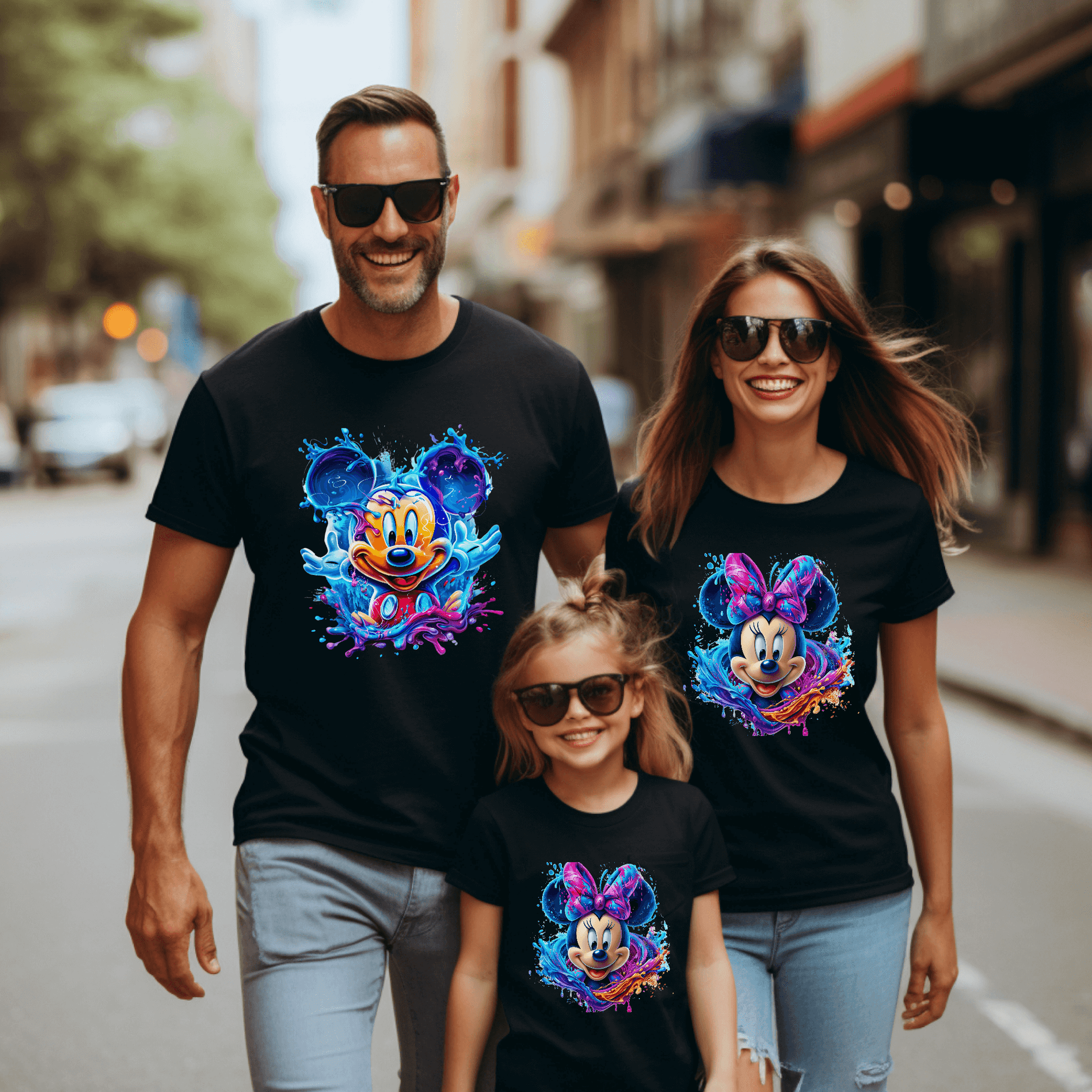 Camiseta Mickey-Minnie Splash !!