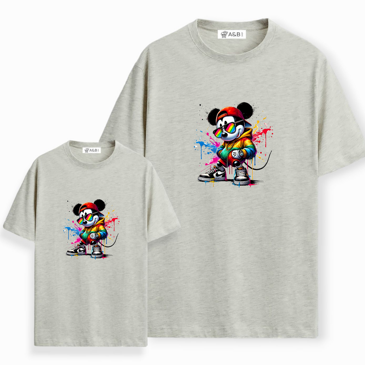 Camiseta Mickey Arcoiris