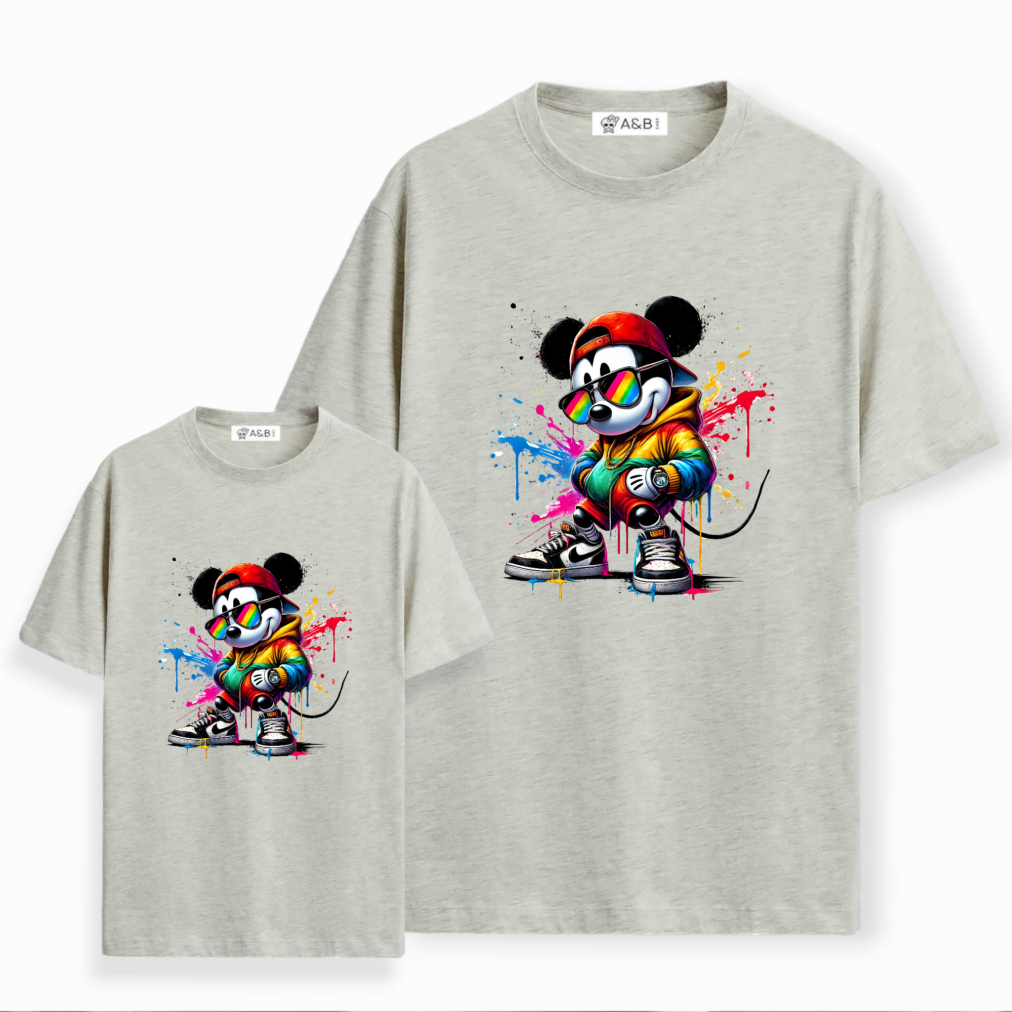 Camiseta Mickey Arcoiris