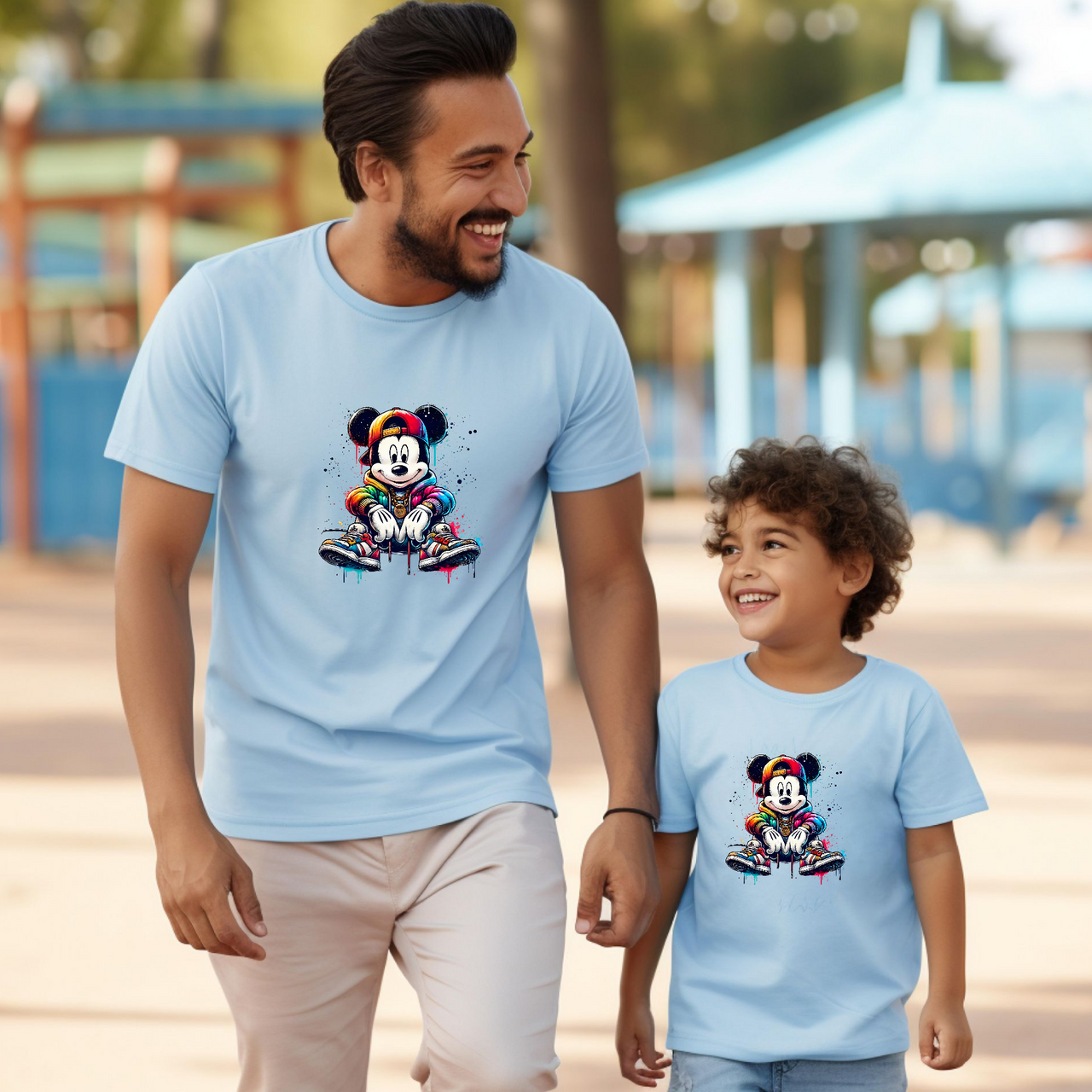 Camiseta Mickey sentado