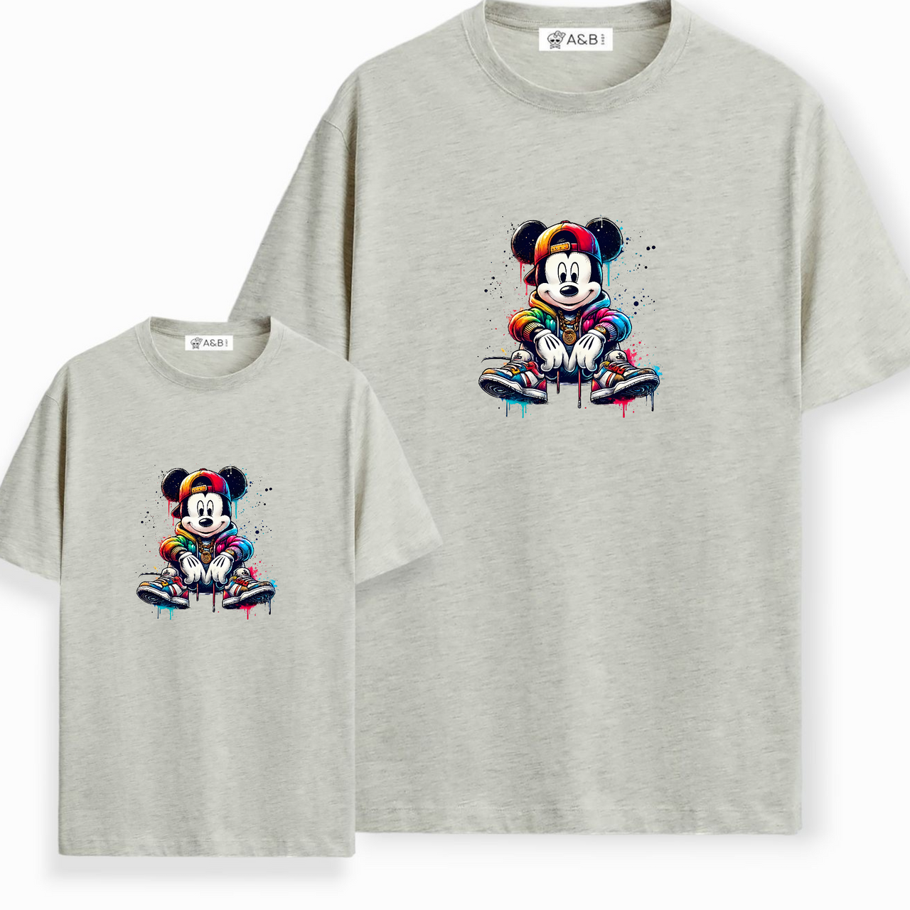 Camiseta Mickey sentado