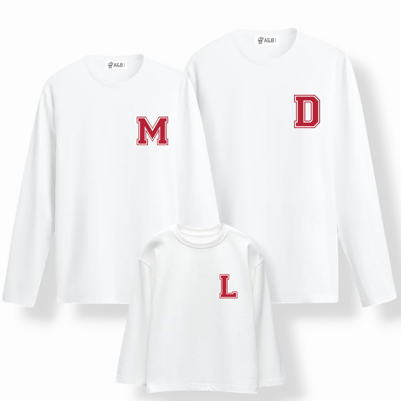 Camiseta Personalizable Iniciales Mini manga larga