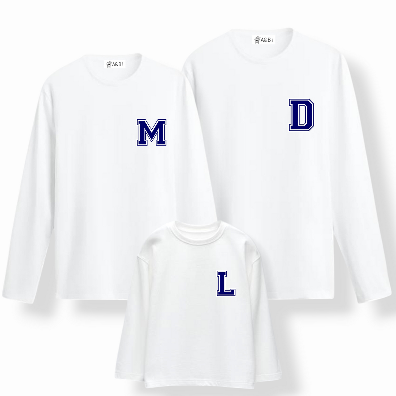 Camiseta Personalizable Iniciales Mini manga larga