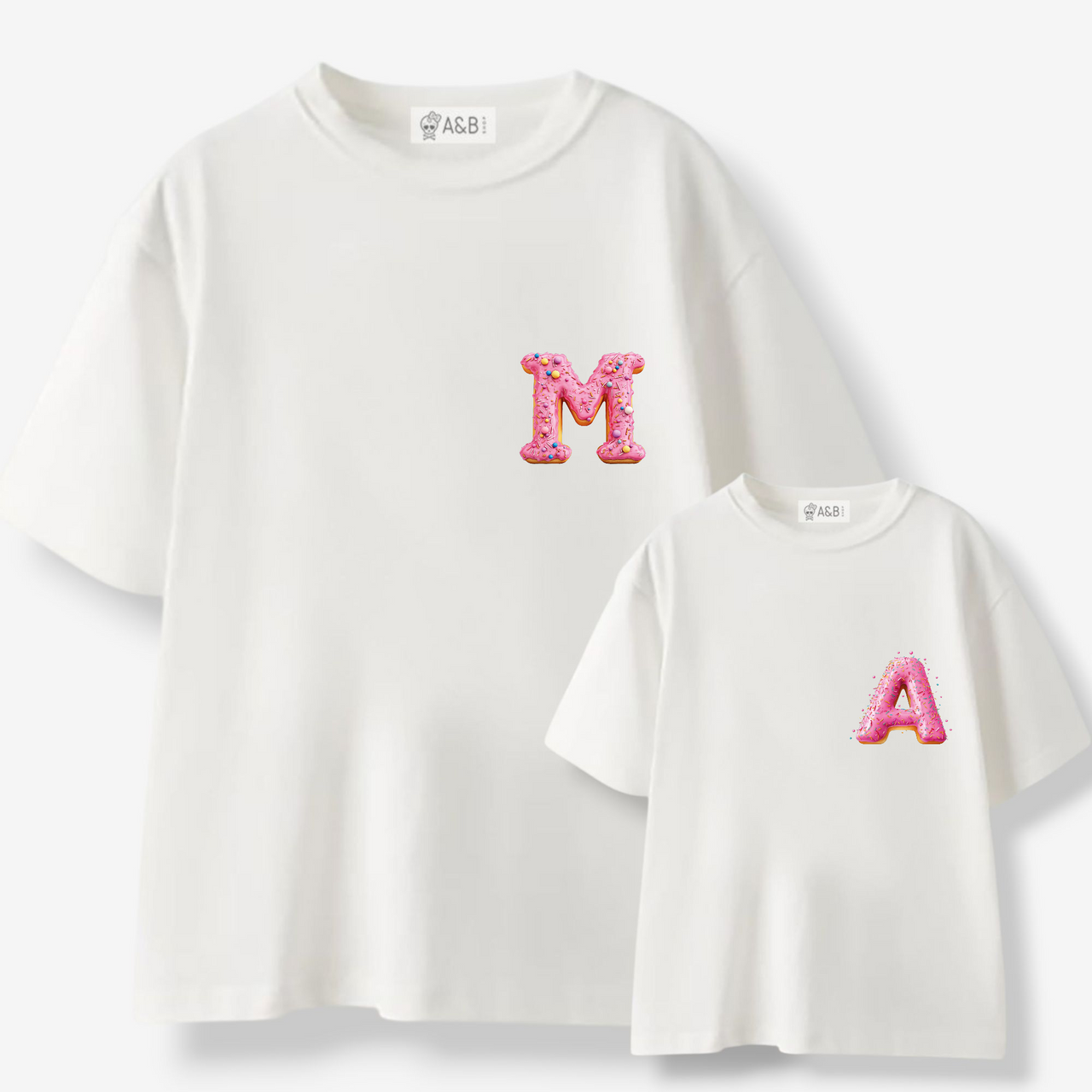 Camiseta Personalizada Inicial Donut