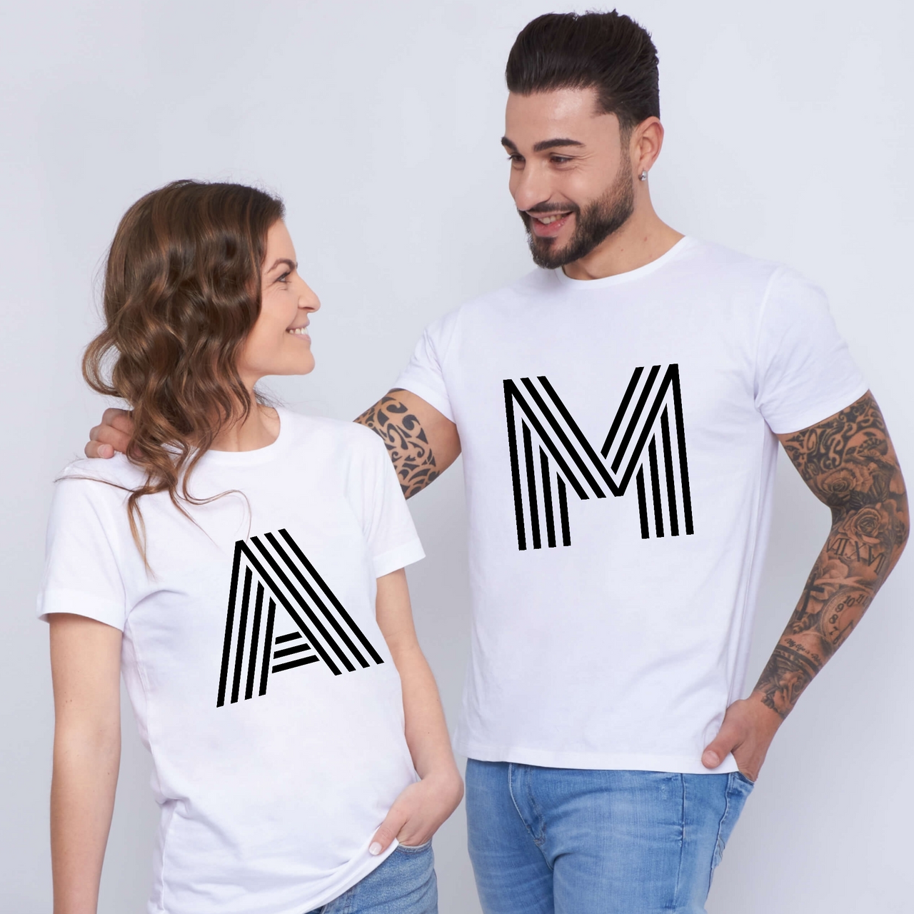 Camiseta Personalizada Inicial Retro