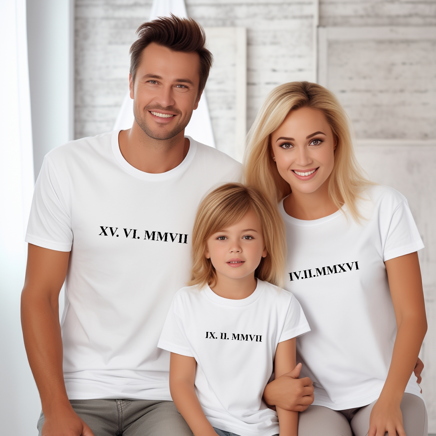 Camiseta Personalizada Números Romanos