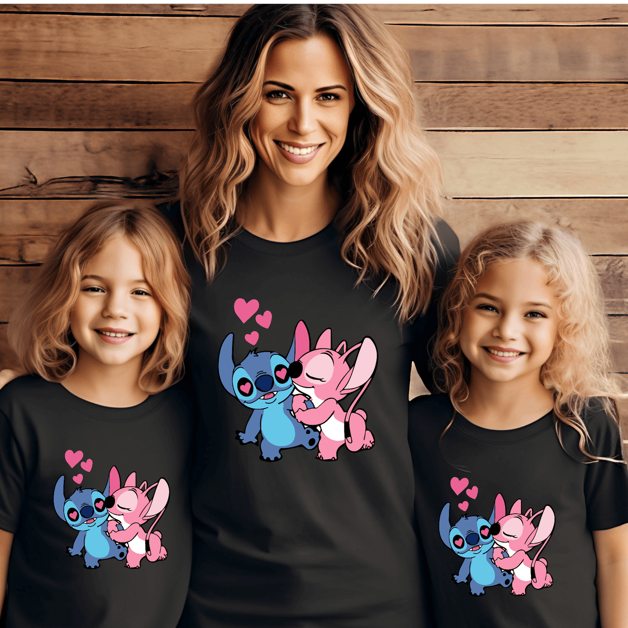 Camiseta Stitch y Ángel