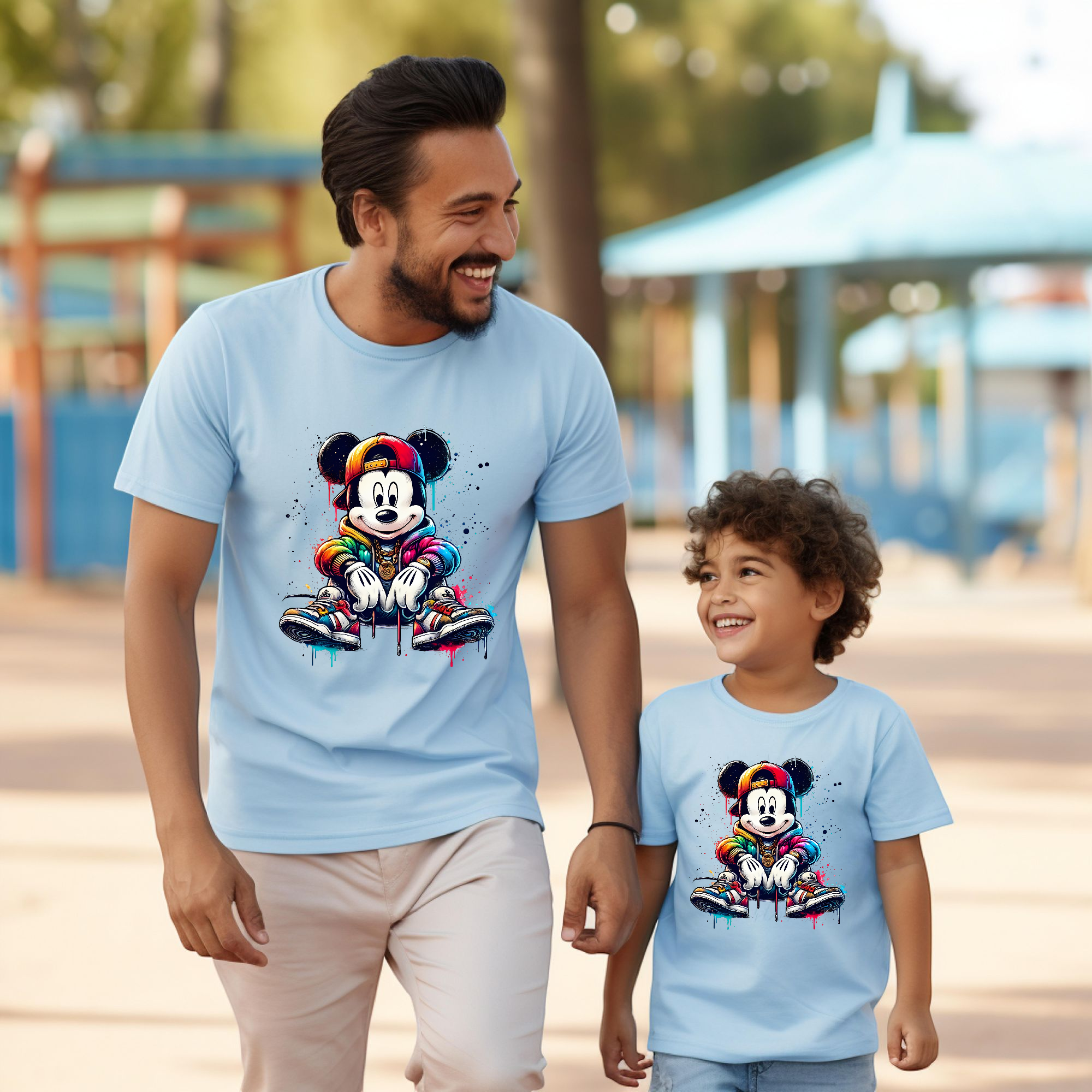 Camiseta Mickey sentado