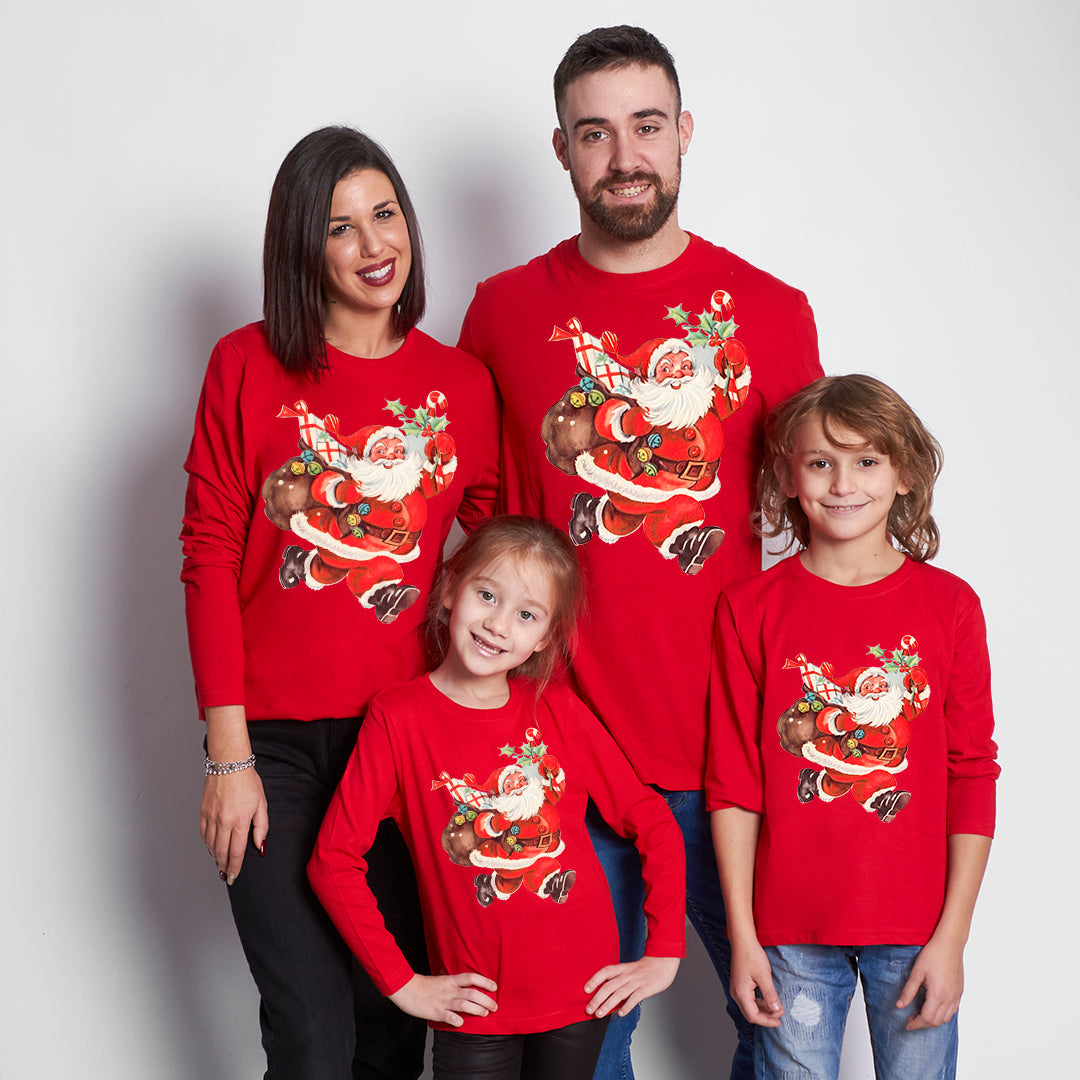 Camiseta Papá Noel manga larga