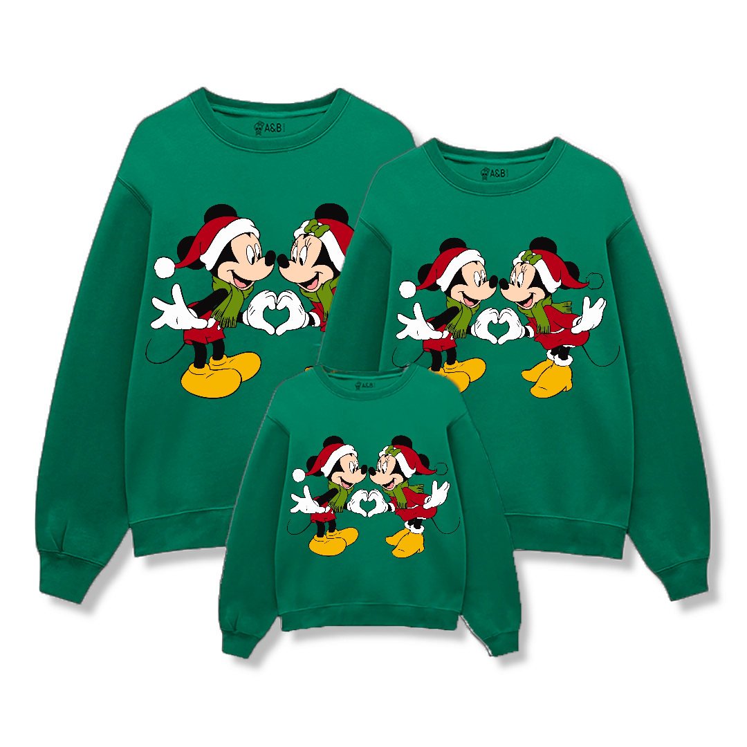 Sudadera Mickey Minnie Love Navidad