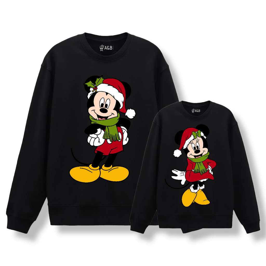 Sudadera Mickey Minnie Happy Christmas