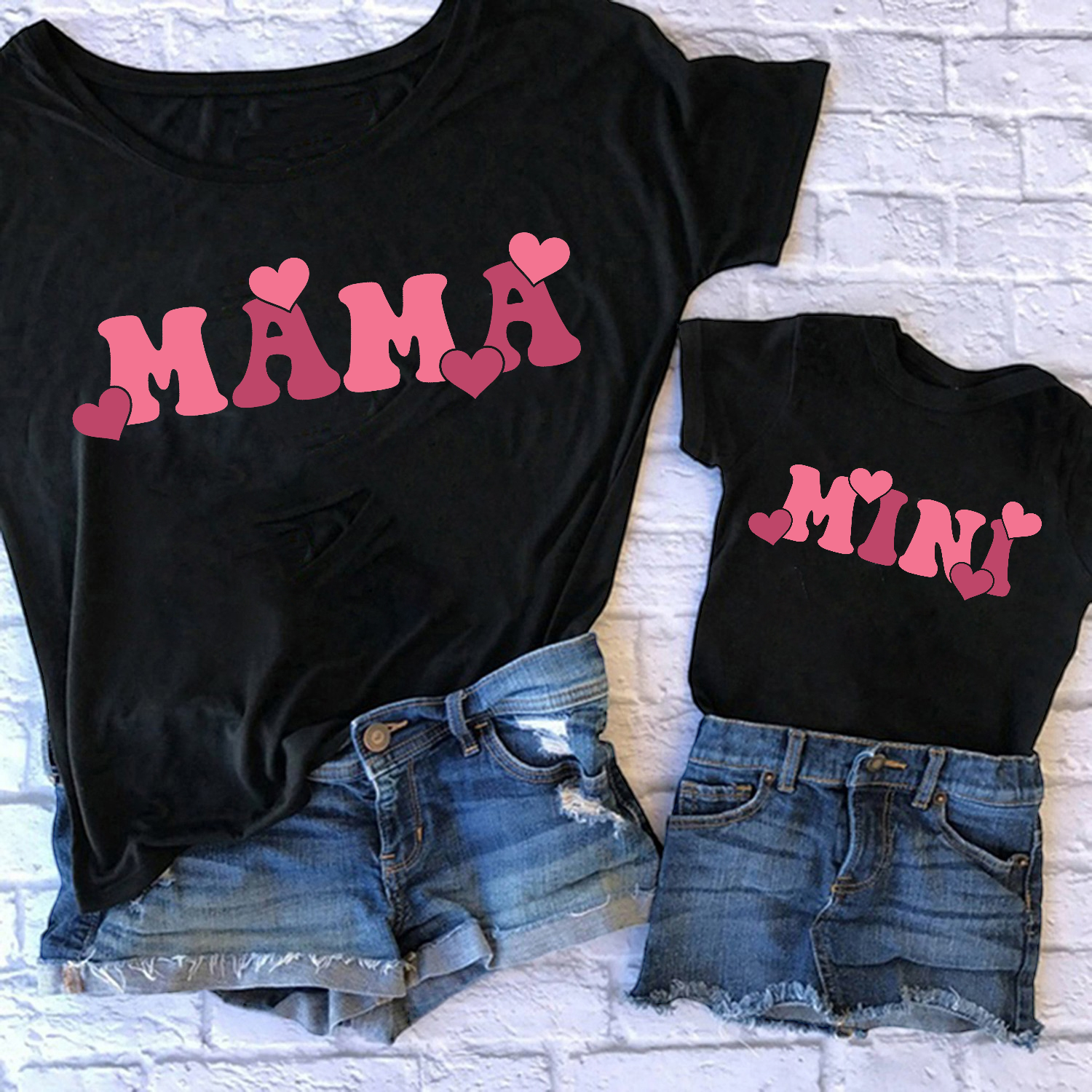 Camiseta Mama-Mini Cuore