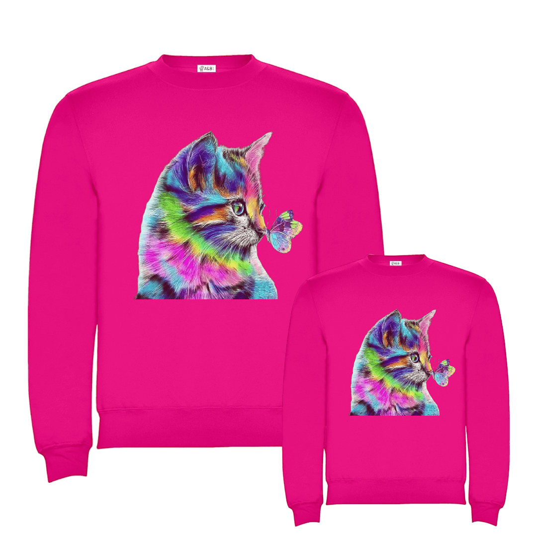 Sudadera Cat Butterfly