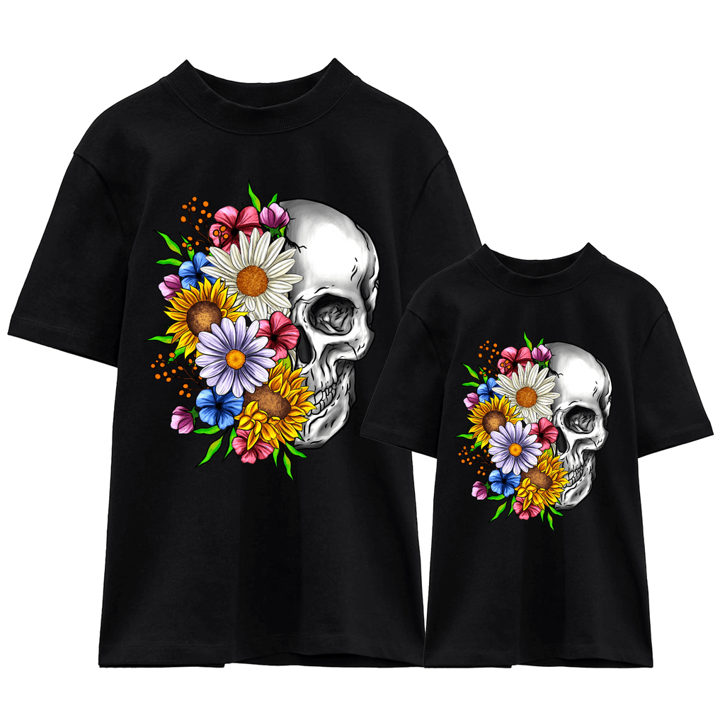 Camiseta Calavera igual para toda la familia