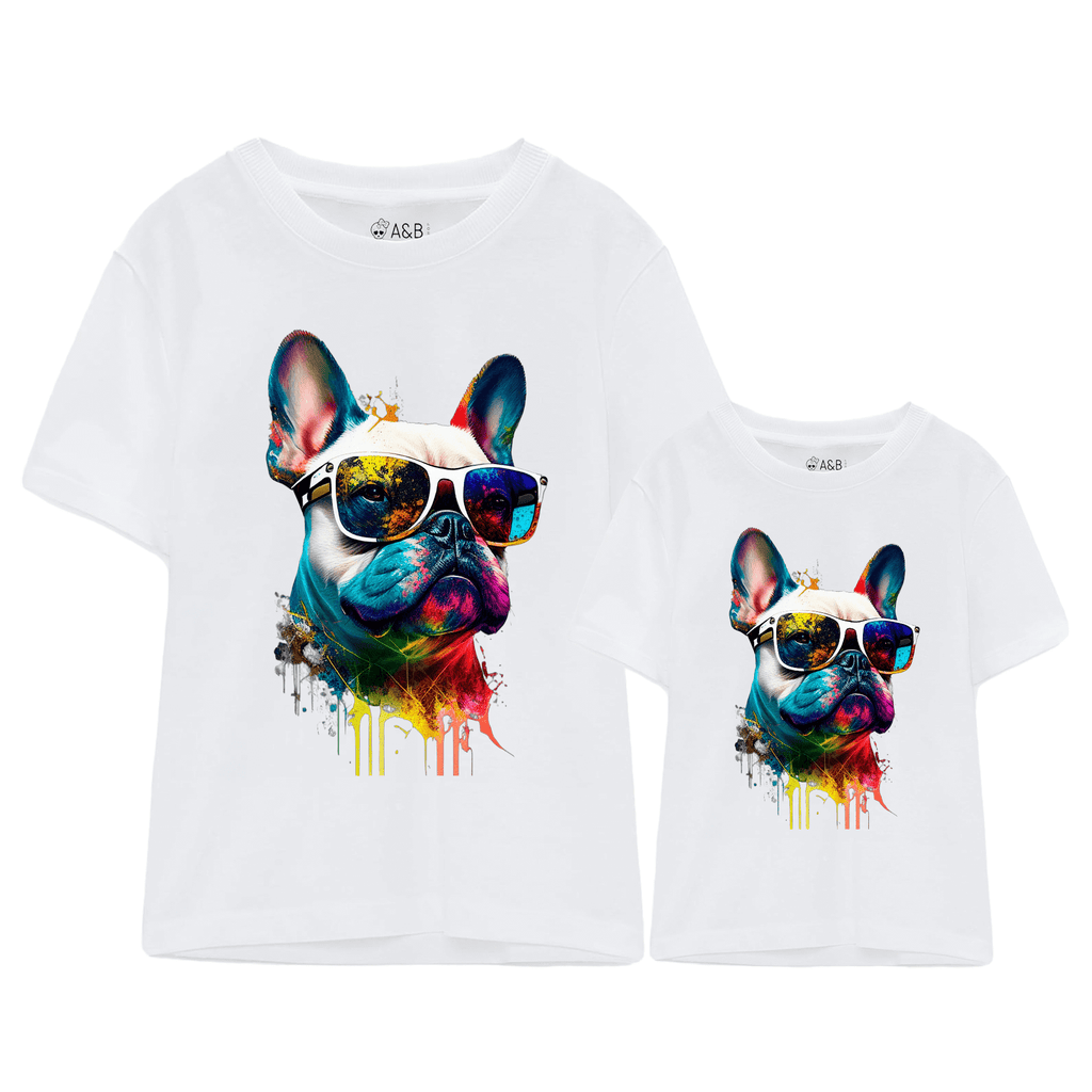 Camiseta Bulldog colors igual para toda la familia