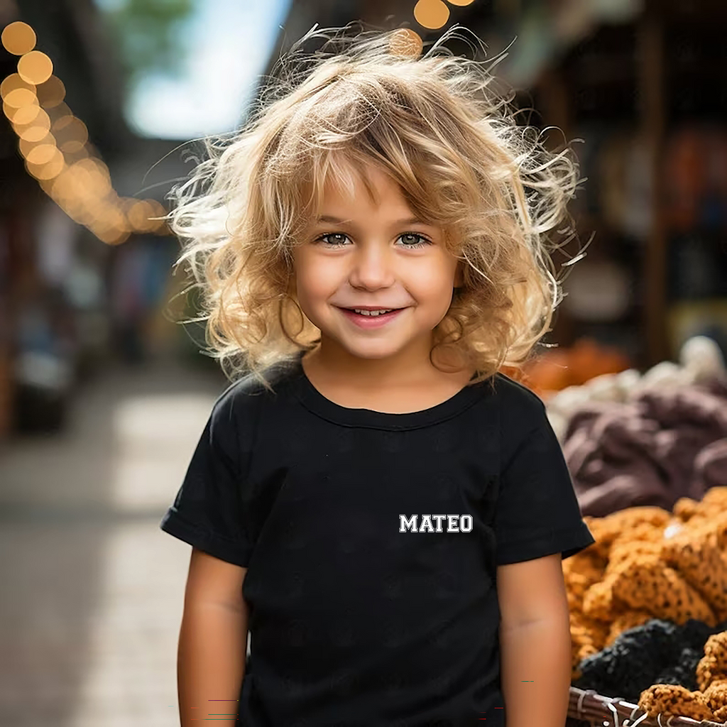 Camiseta personalizable letra mini