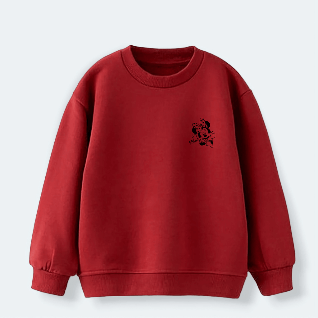 Sudadera Mickey & Minnie contraste mini