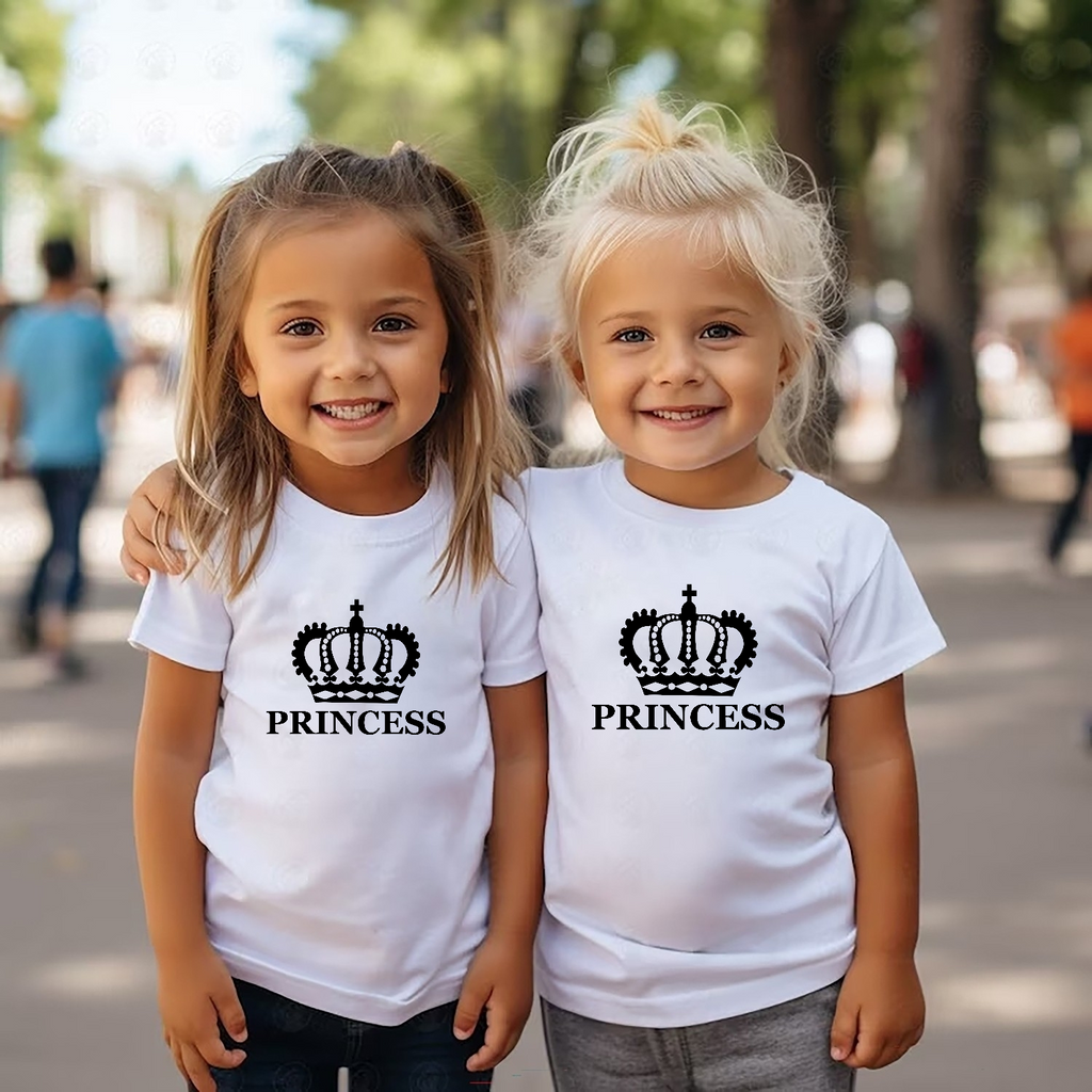 Camiseta Crown King-Queen-Princess-Prince