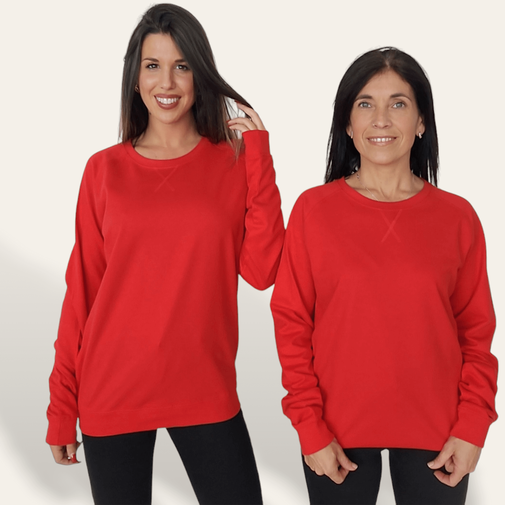 Sudadera Básica Roja