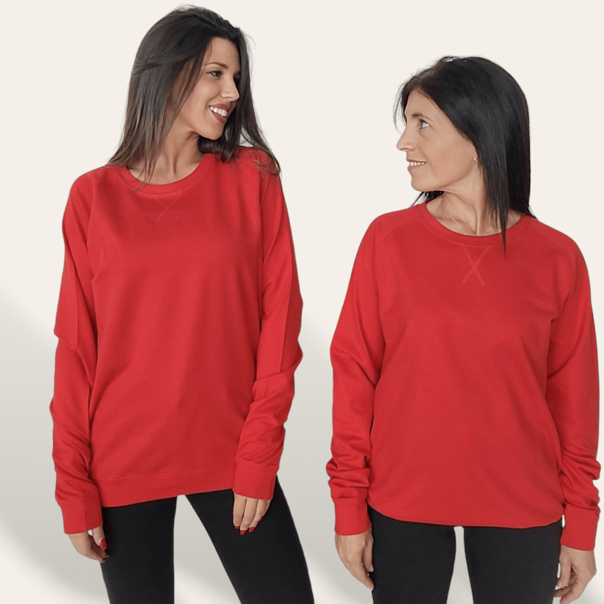 Sudadera Básica Roja