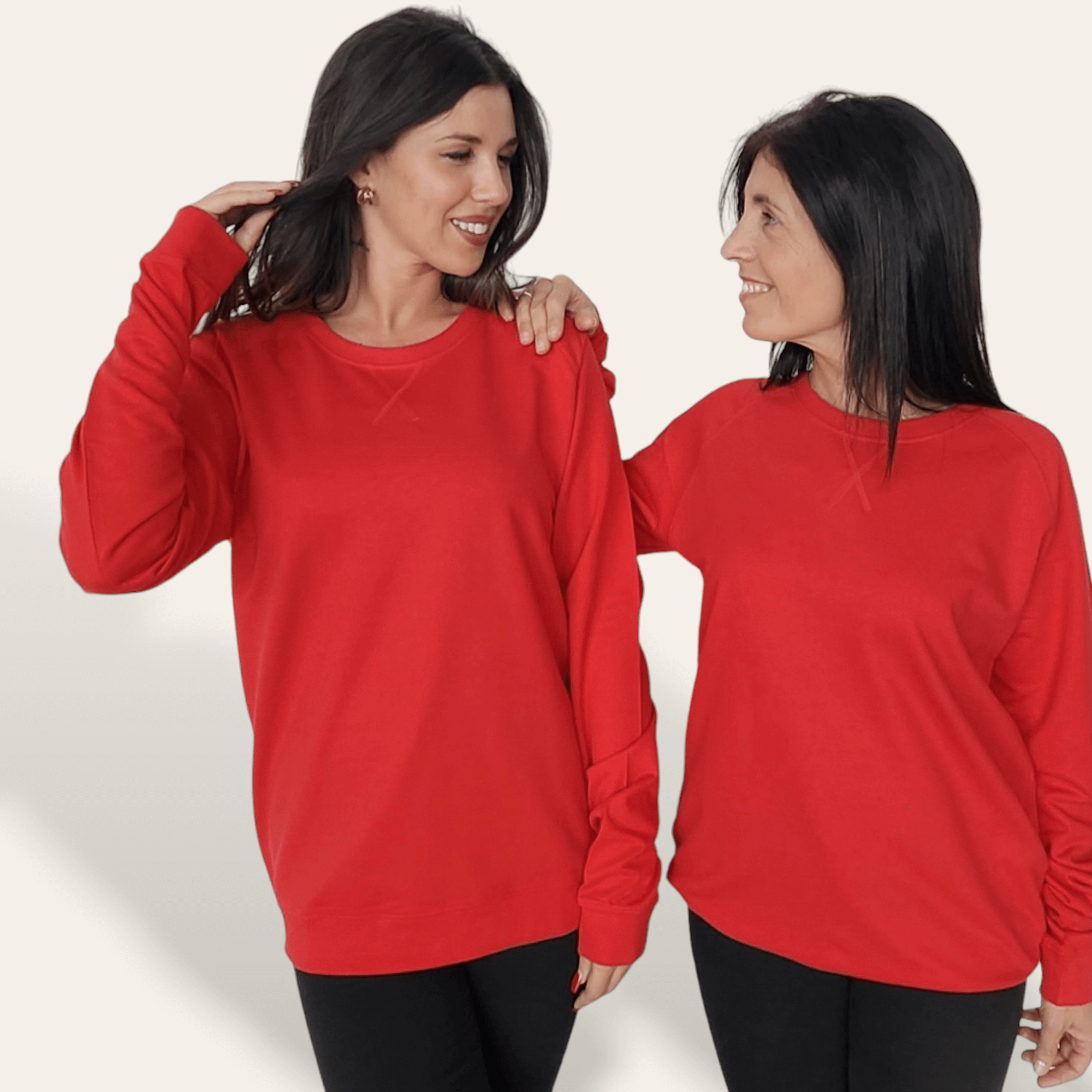 Sudadera Básica Roja