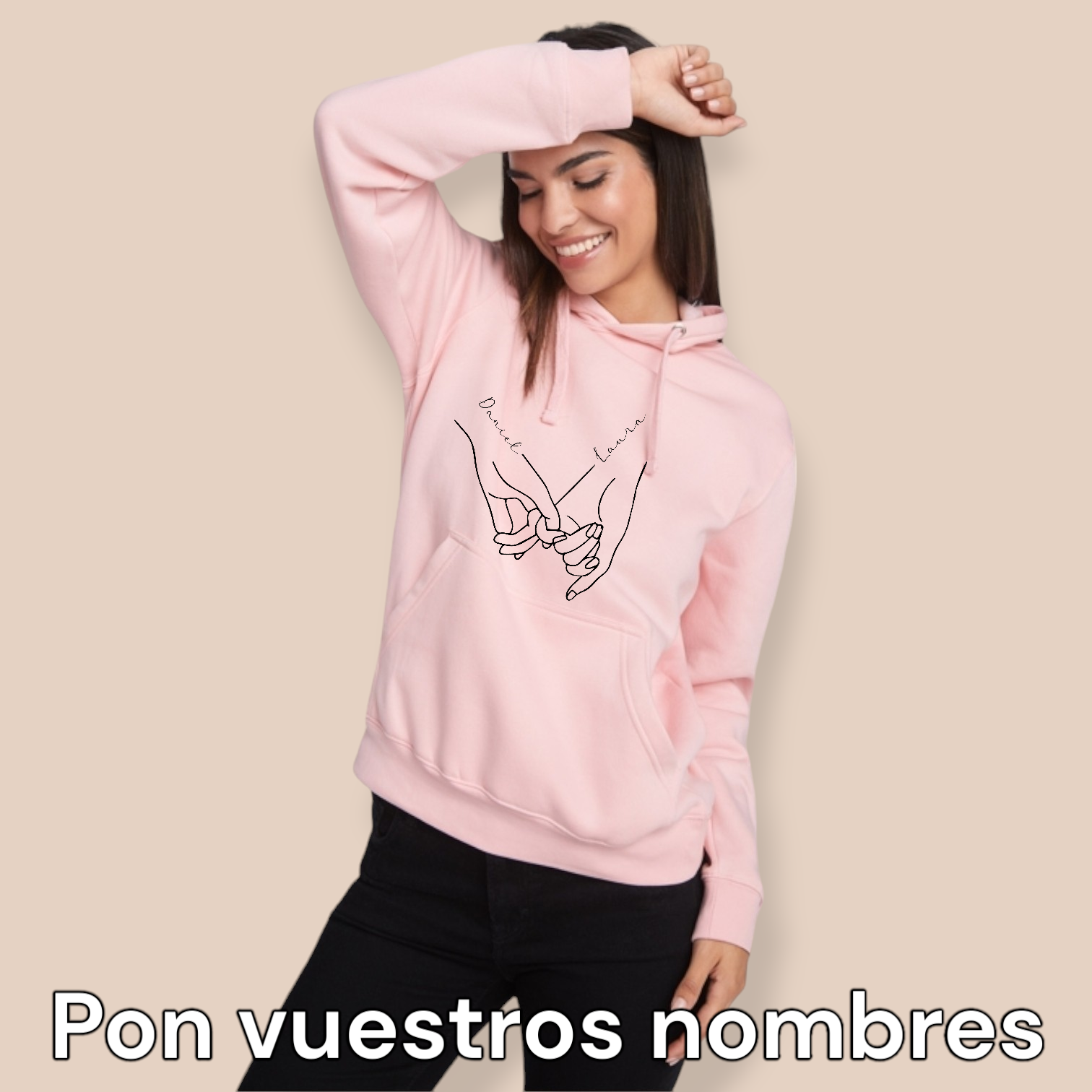 Sudadera Capucha Nuestras manos