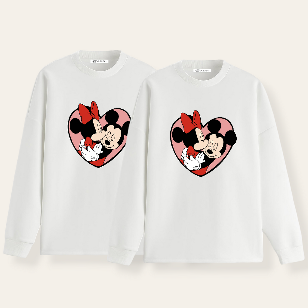 Sudadera Mickey Minnie Cuore