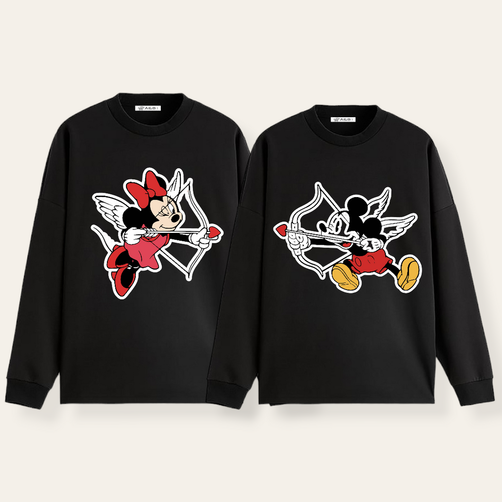 Sudadera Mickey Minnie Flechazo