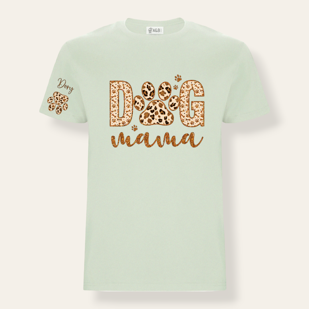 Camiseta Dog Mama Animal Print