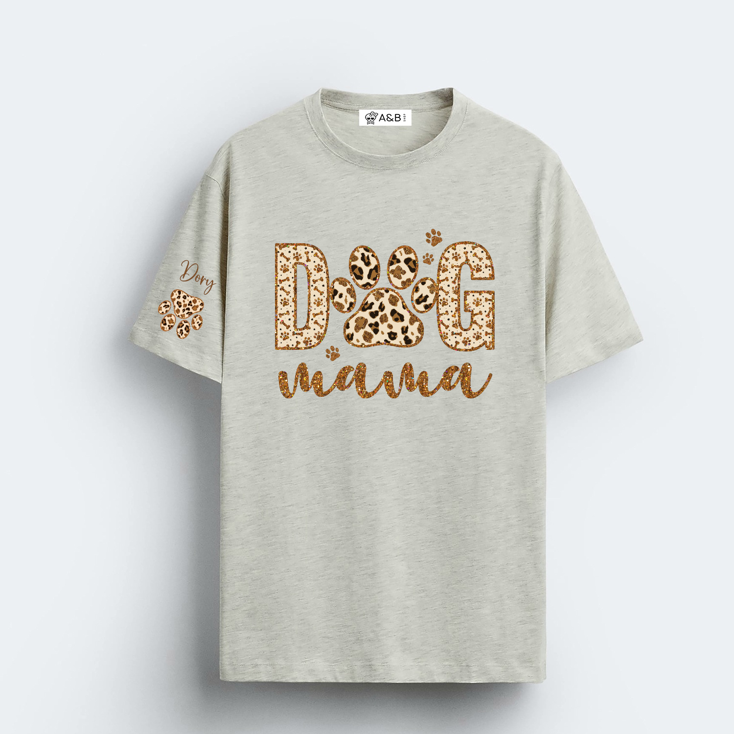 Camiseta Dog Mama Animal Print