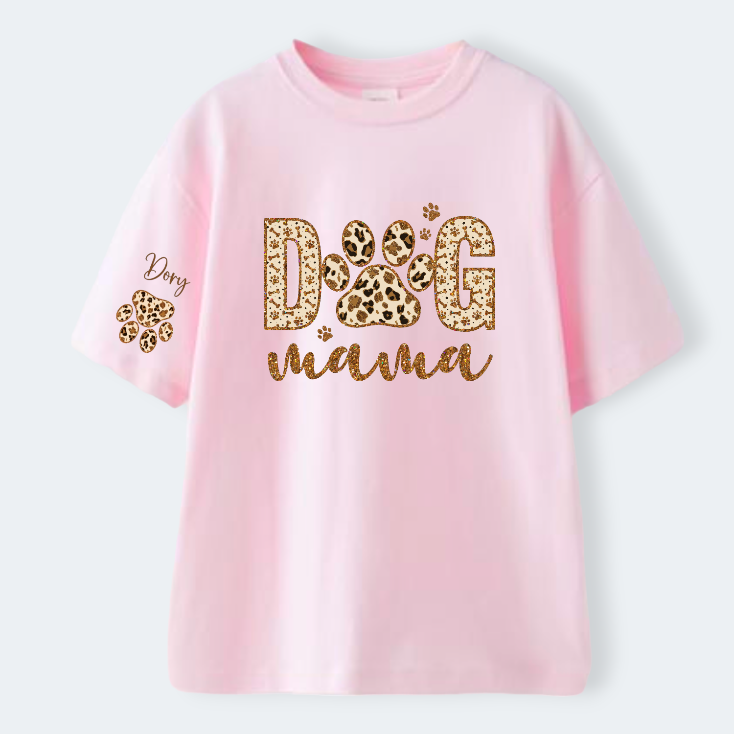 Camiseta Dog Mama Animal Print