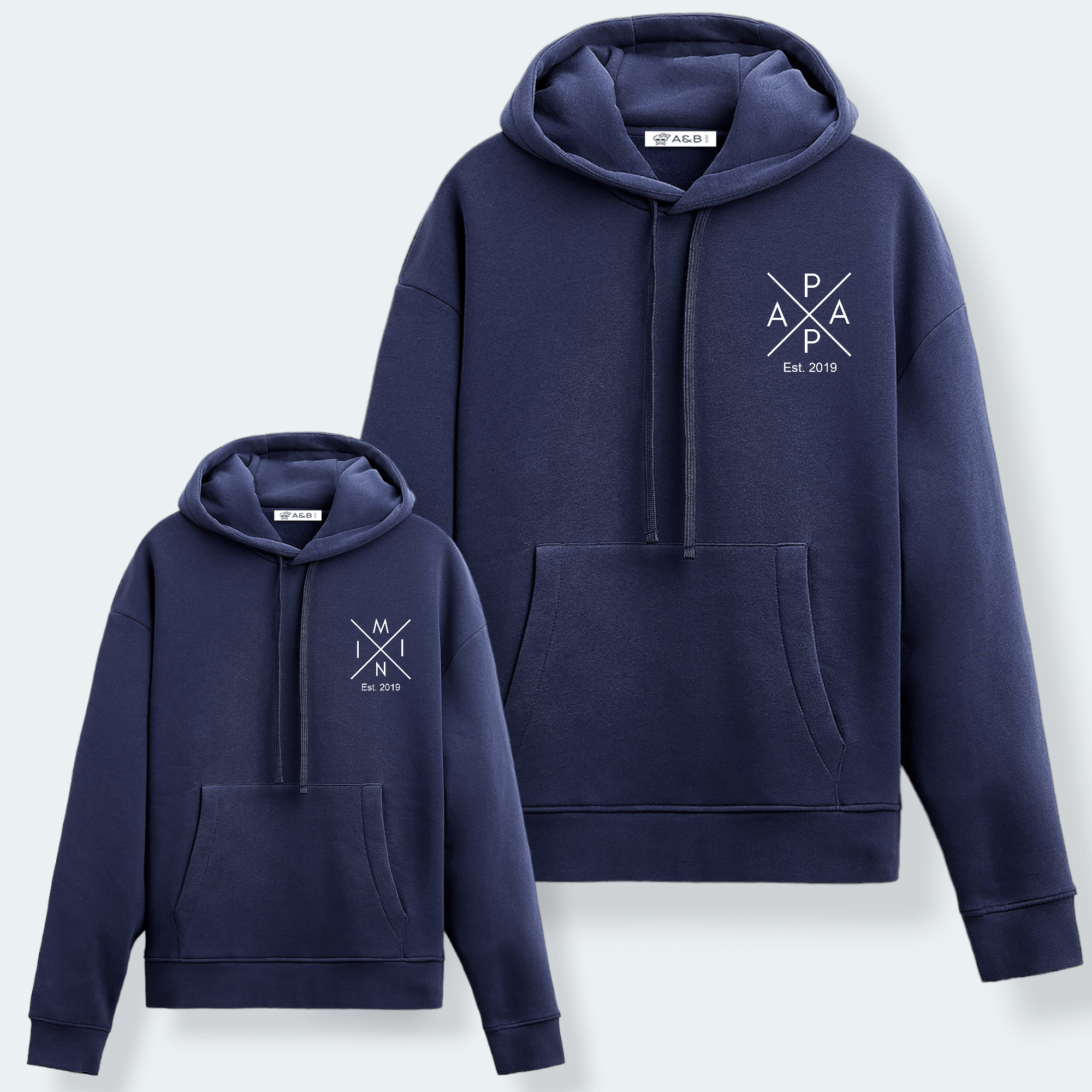 Sudadera Capucha Papa-Mama X Mini