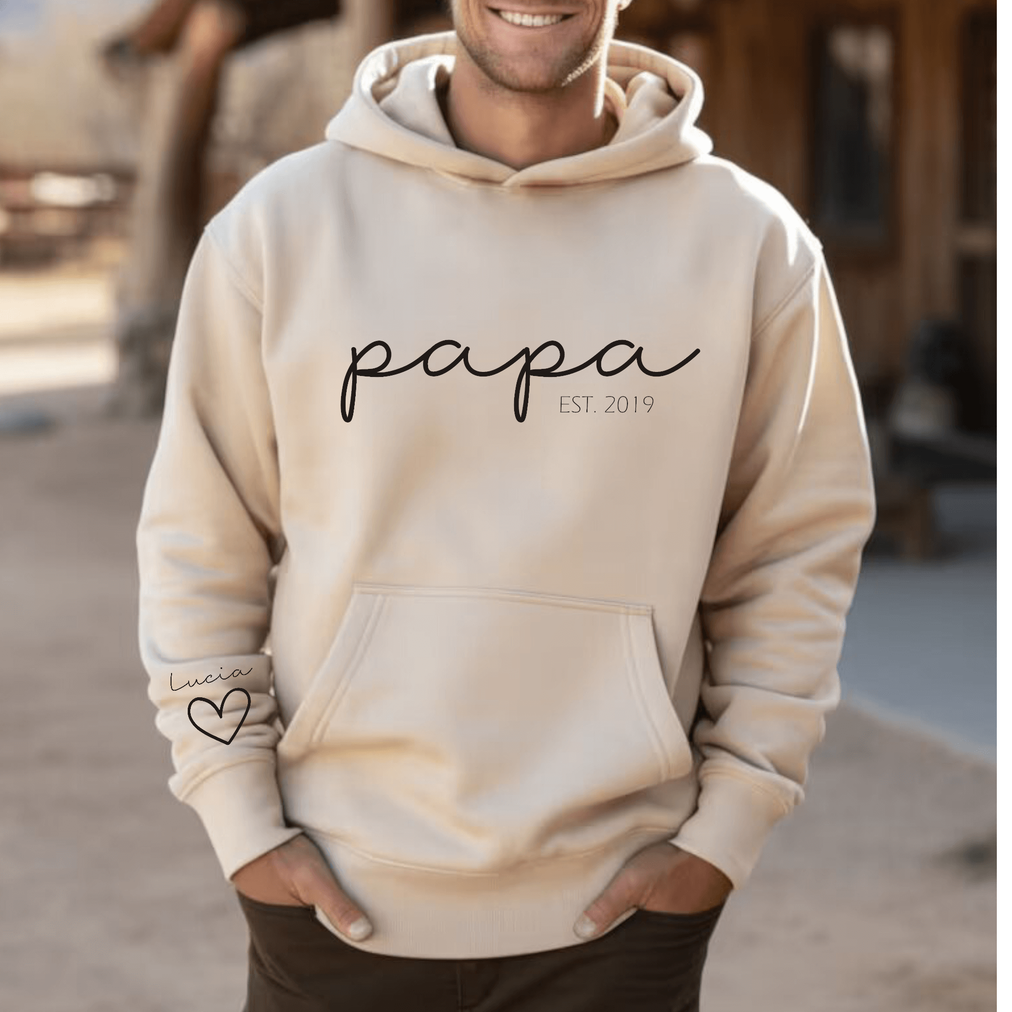 Sudadera Capucha Papa-Mama Mini Cuore