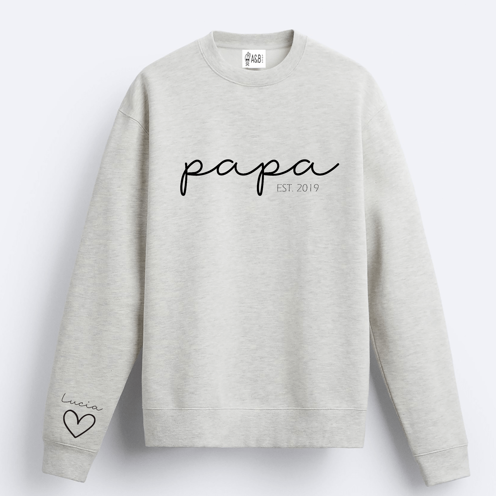 Sudadera Papa-Mama Mini Cuore Algodón