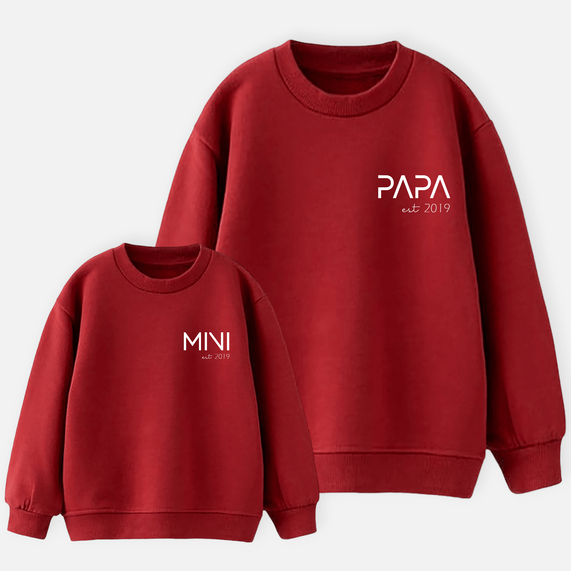 Sudadera Papa-Mama-Mini Letter