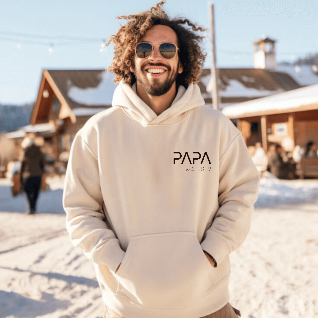 Sudadera Capucha Papa-Mama-Mini Letter