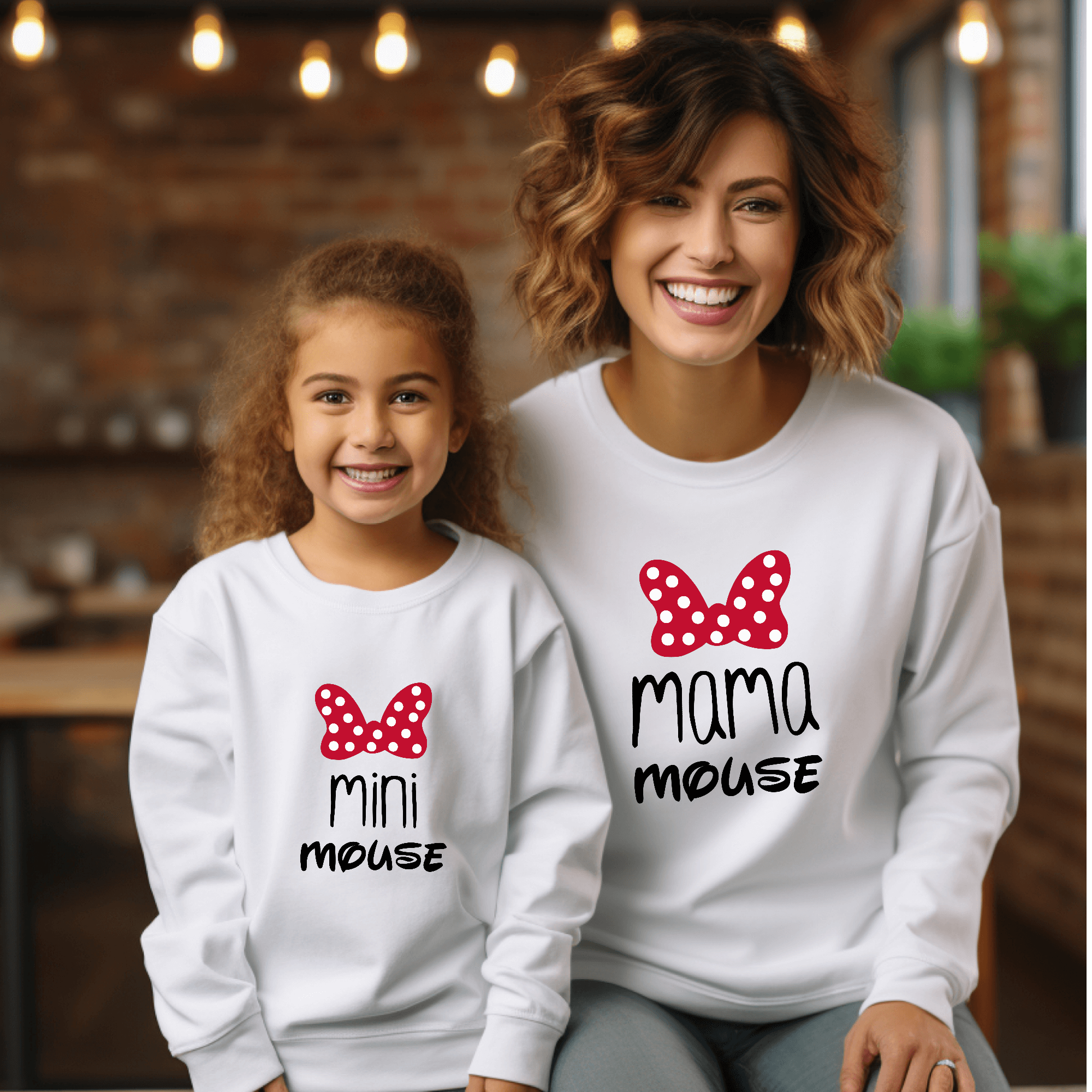 Sudadera Mama-daddy mouse mini mouse