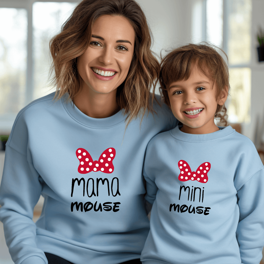 Sudadera Mama-daddy mouse mini mouse