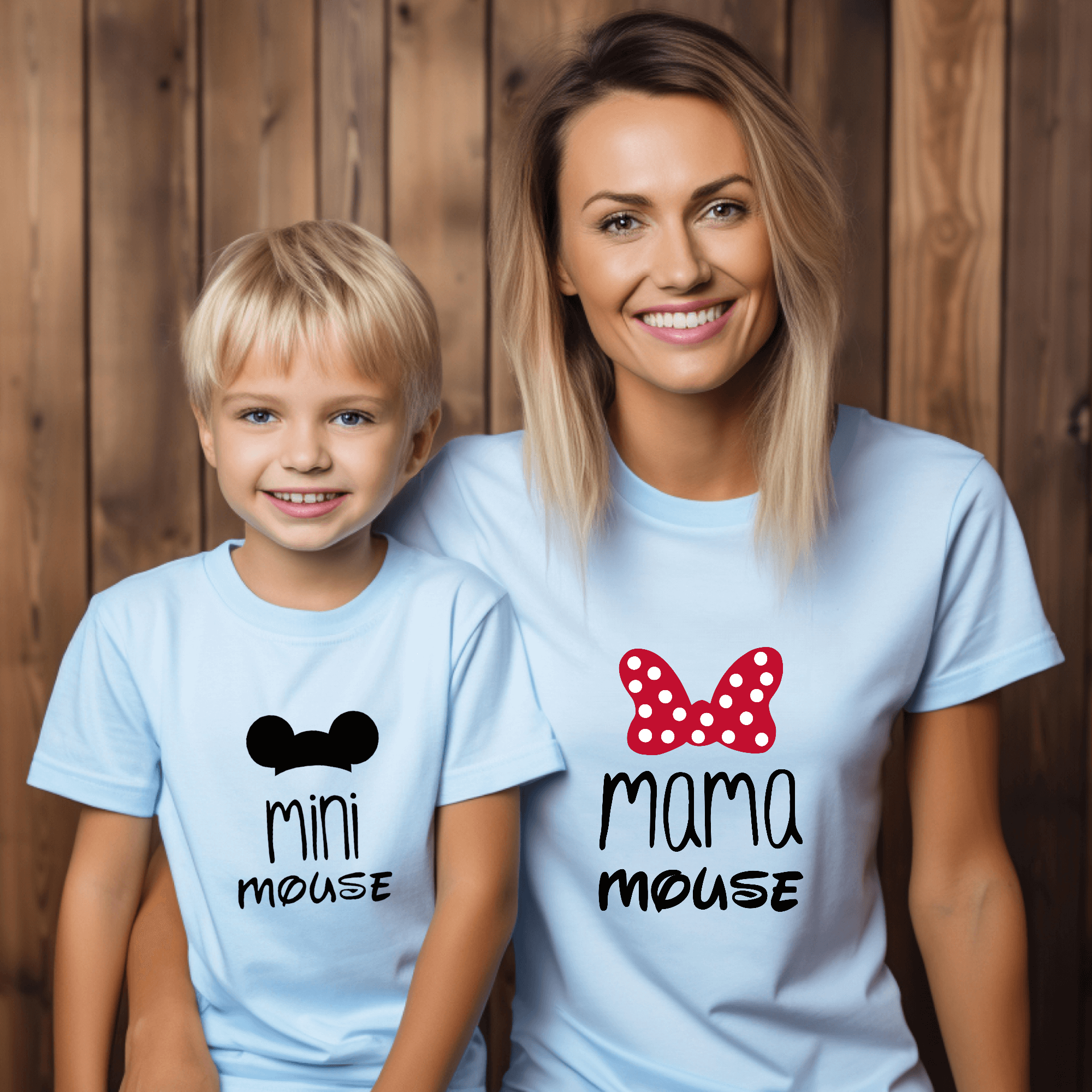 Camiseta Mama-daddy mouse mini mouse