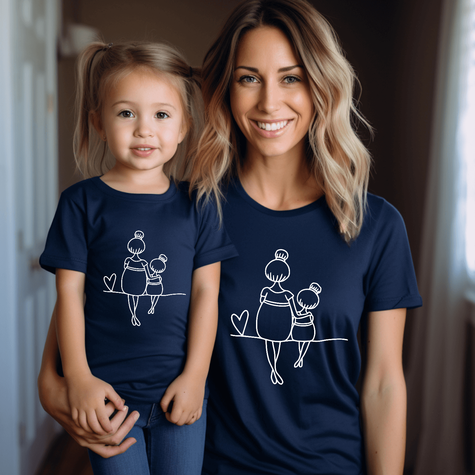 Camiseta mami y niña love