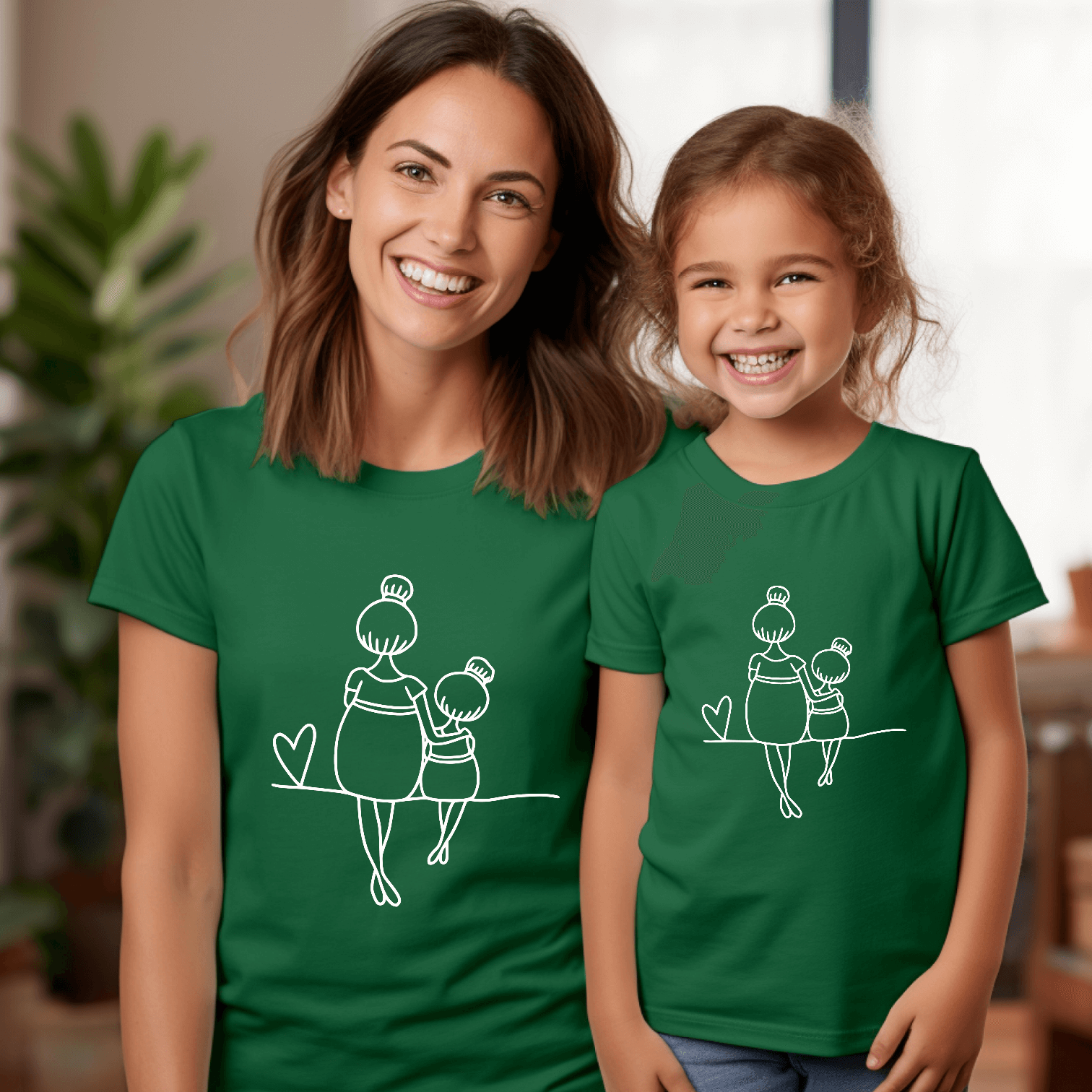 Camiseta mami y niña love