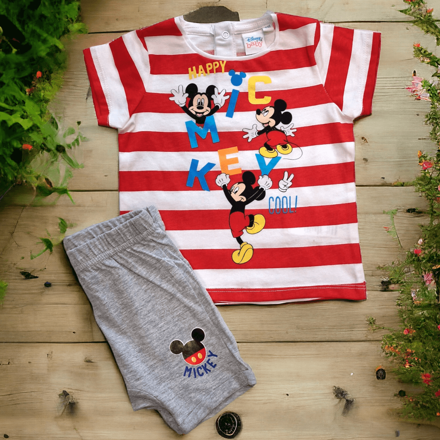 Conjunto Mickey happy cool baby