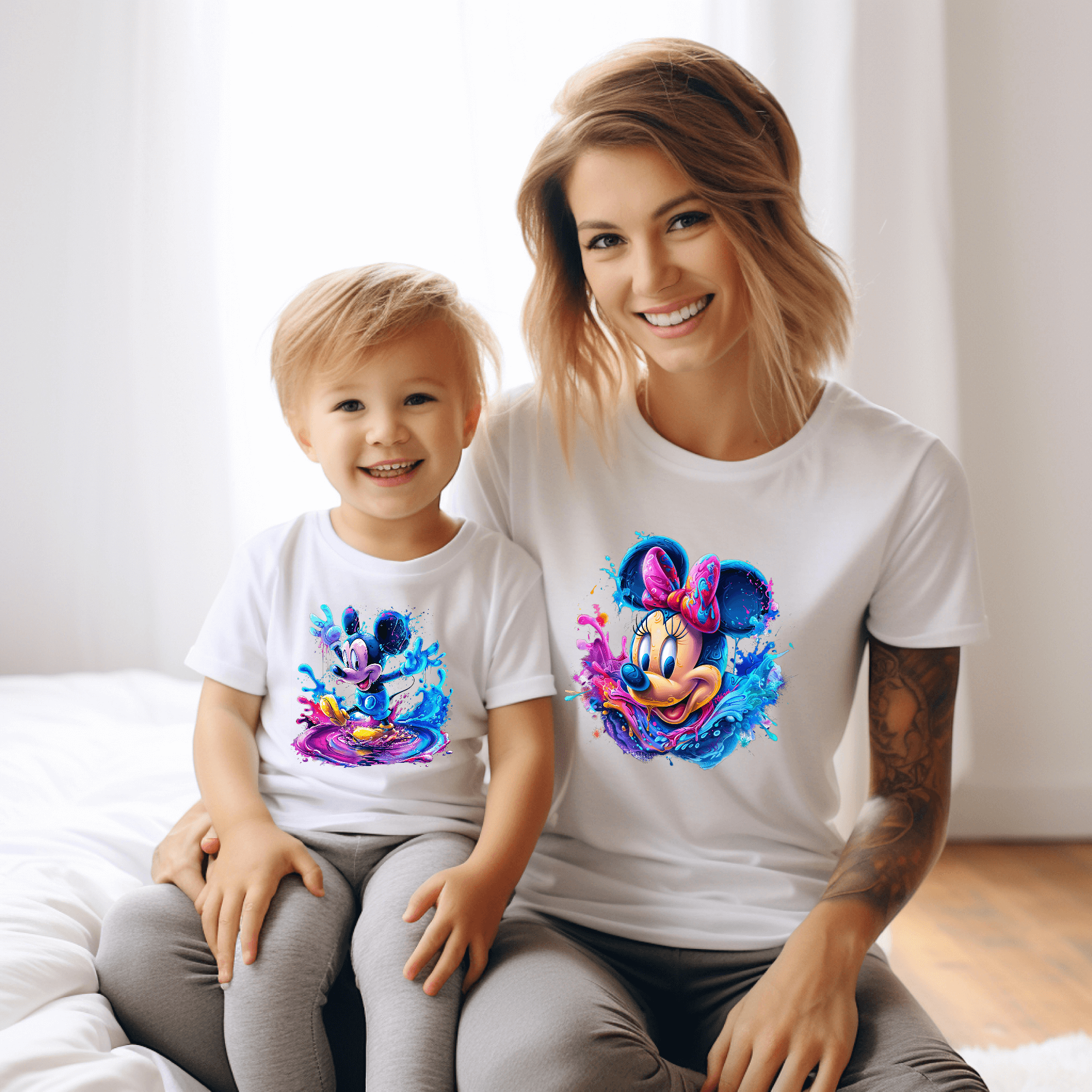 Camiseta Mickey-Minnie Charco